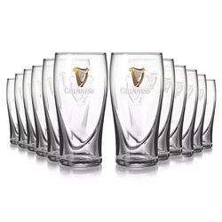 Guinness 20 Oz Gravity Glass TA12 (Box Of 12) Embossed Harp Official Pint USA