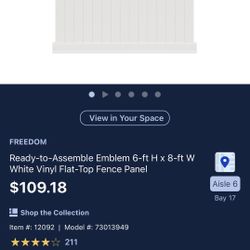 Privacy Panel Brand New 