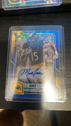 MATT JONES 2025 Bowman Chrome U Blue Refractor 1st AUTO Card /150 Southern Miss