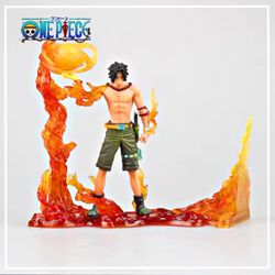 One Piece Anime Figure Portgas D Ace VS Marshall D Teach DXF THE RIVAL PVC Manga