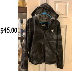 Hollister California Hooded Camouflage Jacket, size small