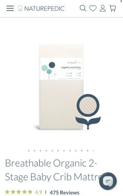 Naturepedic Organic 2-Stage Baby Crib Mattress