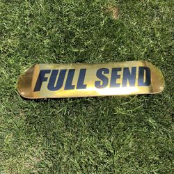 Gold Foil Skateboard Deck