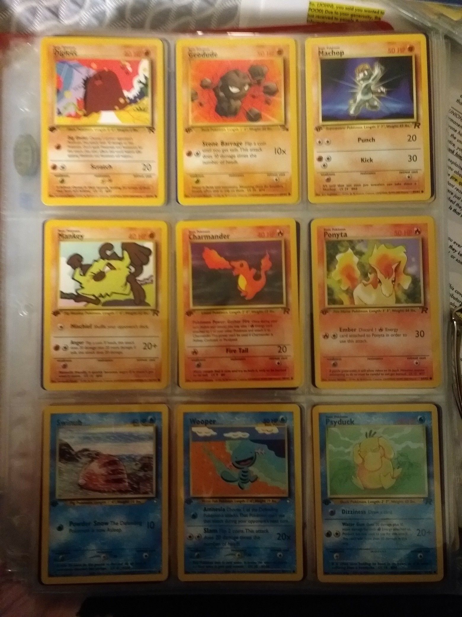 POKEMON ALL 1ST EDITION NON REPEATING