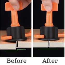 Tile Leveling System Kit, 1000 pieces Plus Extras