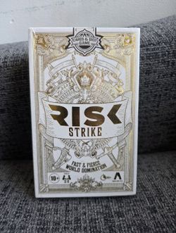 Risk Strike Cards and Dice Game, Quick-Playing Strategy Card Game