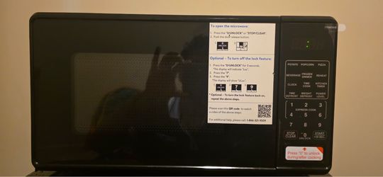 Mini fridge and microwave almost new
