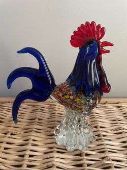 🐔 MultiColored Glass Rooster 🐔