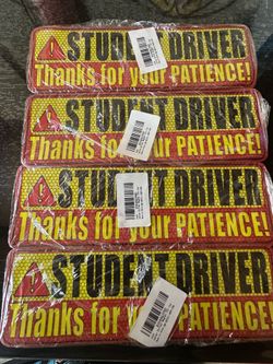12 student driver magnets