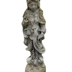Asian 1970s Cement Statue
