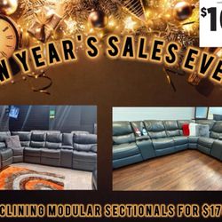 COMFY NEW LARGE RECLINING SECTIONAL SOFAS ON SALE ONLY $1799. IN STOCK SAME DAY DELIVERY 🚚 EASY FINANCING 