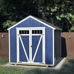 New Heartland Midtown 8-ft x 10-ft Gable Style Wood Outdoor Storage Shed with 1 Door