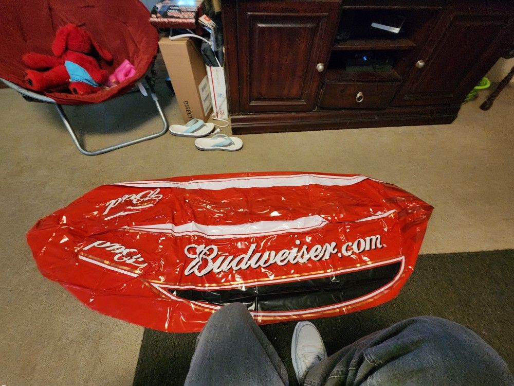 Rare 6 Foot Inflatable Budweiser Beer Blimp Bag Bud Airship Blow Up