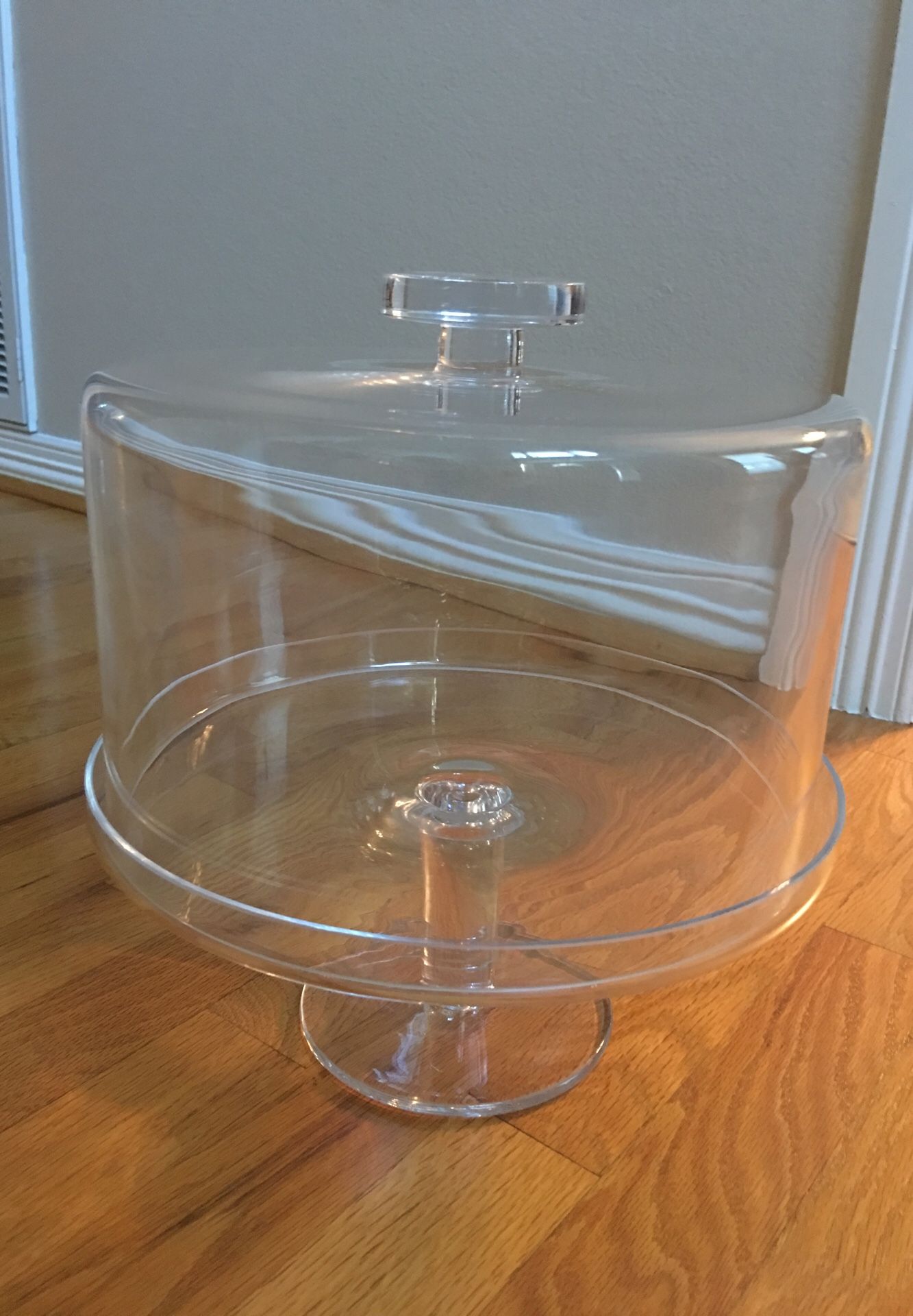CAKE STAND WITH DOME CRATE & BARREL