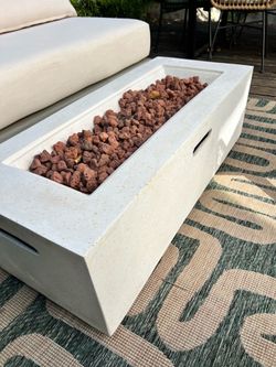 Concrete Fire Pit Table – Propane Outdoor Fire Table