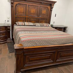 Heavy Wood Bedroom Set