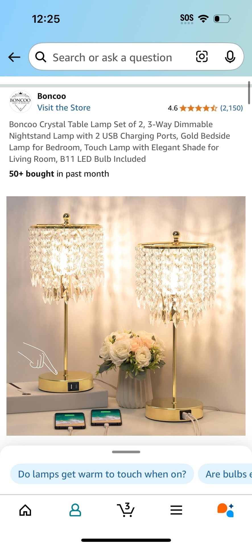 Set Of 2 Lamps. - Dimmable 