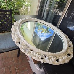 Vintage oval mirror