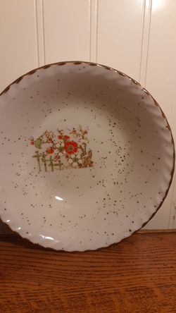 Vintage Japanese Bowl 2" Tall 23" Wide