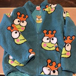 Dumbgood Keroppi Fleece Sweatshirt - Medium