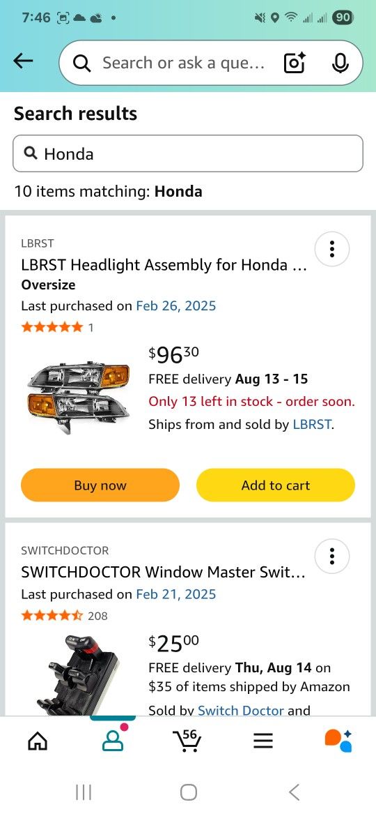 1995 Honda Accord Ex PARTS