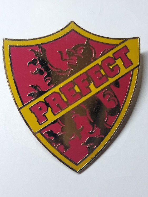 Harry Potter Pin Official Park Gryffindor Prefect Badge. Used.