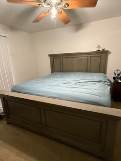 King bed frame and dresser