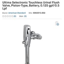 American Standard Urinal Touchless Flush Valve 