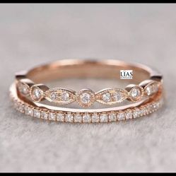 New 18k Rose Gold Wedding Ring 