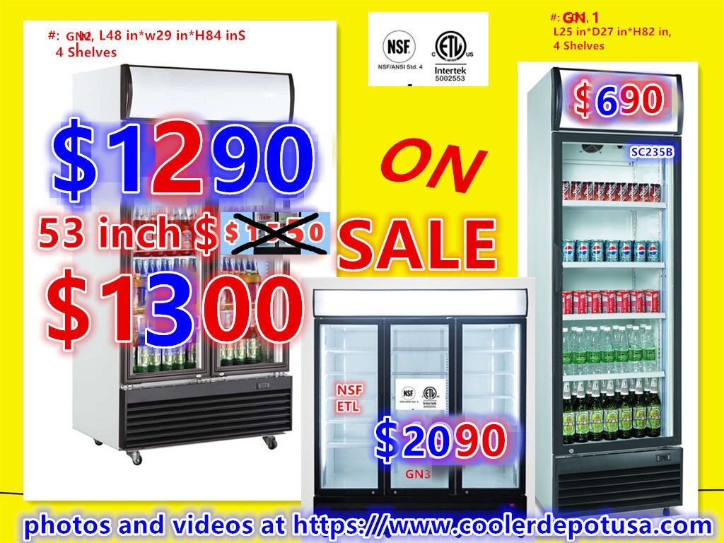Nsf Refrigerator Glass Door Beer Flower Cooler refrigerators RESTAURANT EQUIPMENT