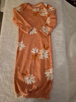 NEW! Girl, Sleep Gown, Floral, Long Sleeve, Size