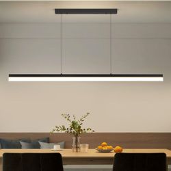 (New in Box)
Linear Pendant Lights Kitchen Island, Modern Pool Table Island Light For Kitchen Dining Room Light Fixture Dimmable Light Fixtures Ceilin