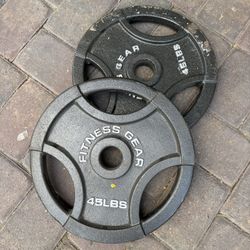 2 45lbs Fitness Gear Weights