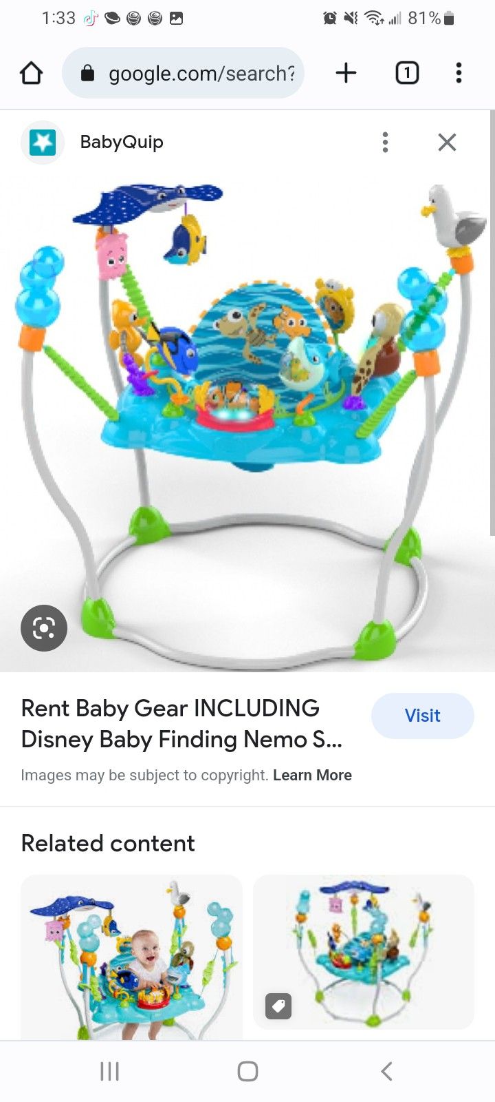 Finding Nemo Bouncing Chair