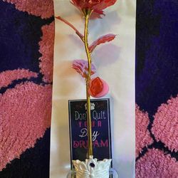 Dazzling, Red rosé With White crown  ♥️