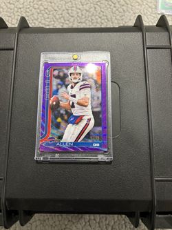 Josh Allen Buffalo Bills Purple Parallel /75 Football Card