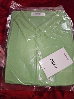KYKU Green Button-Up Shirt Size M