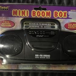 Street Beat - Mini Boom Box AM/FM Radio