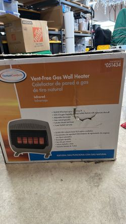 Vent free gas wall heater