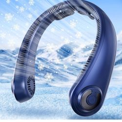 Brandnew Neck Fans Wearable Neck Fan Bladeless Lightweight Fan Personal Cooling, that Blow Cold Air, 5 Speeds, Portable, Rechargeable, USB, for Hot Fl