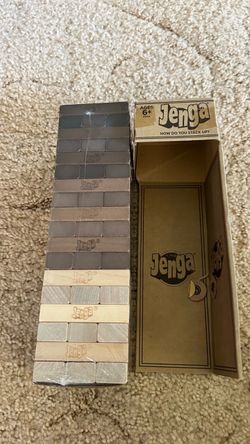 Hasbro Jenga Rare Target Exclusive Rustic Series w/ Steel Holder C2314