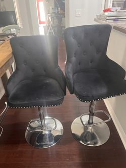Black And Silver Bar Stools