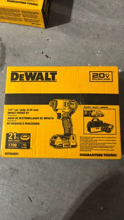 Dewalt impact, battery, charger, tool bag kit brand new