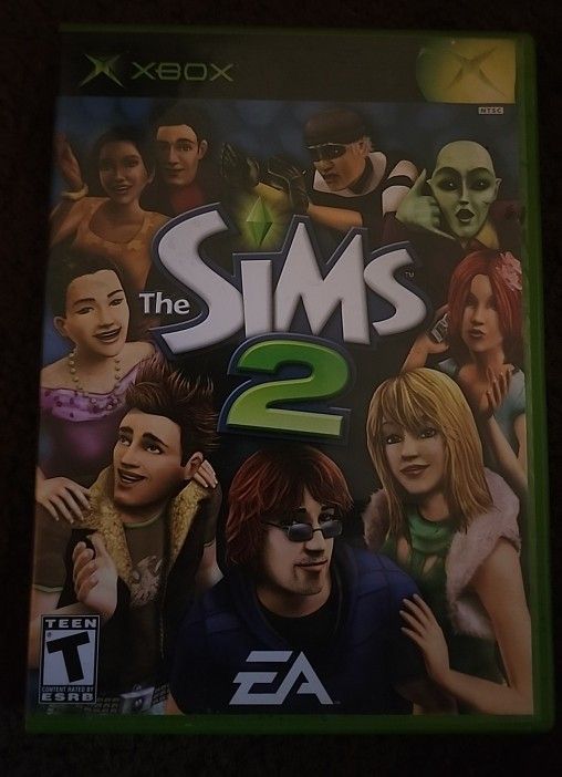 Microsoft Xbox The Sims 2 For Teens, Cib, Game DVD Mint, Manual Included