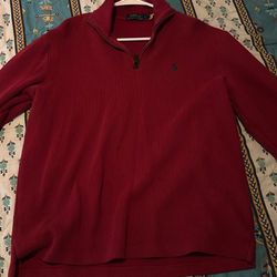 Polo Ralph Lauren Red Quarter zip (medium)