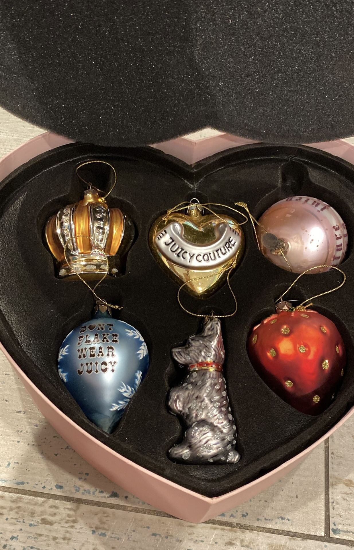 Vintage Juicy Couture Ornaments 