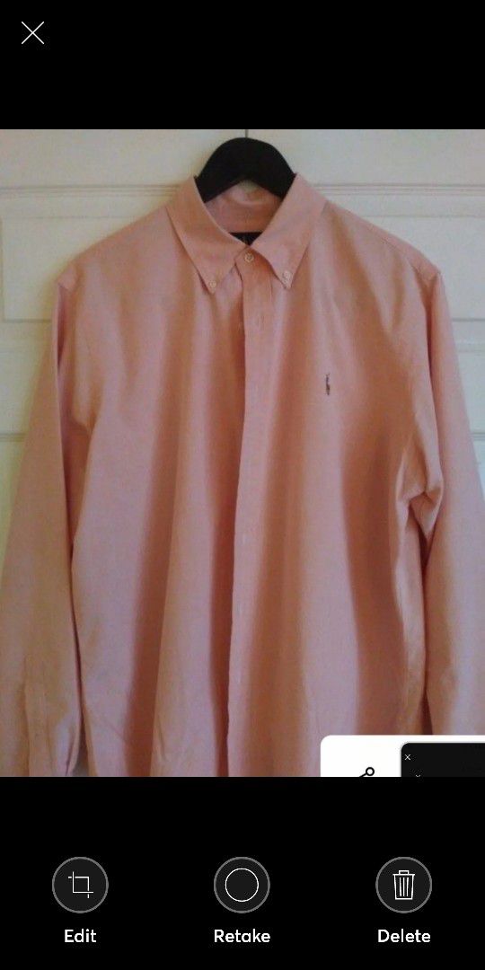 5 Polo Ralph Lauren Mens Dress Shirts XL