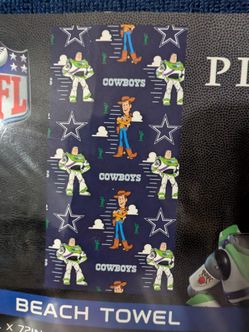 NFL cowboys/Toy story Beach Towel