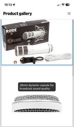 Rode Microphone | Podcaster | White - Like New