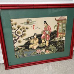 Vintage 1950's “Beaumont” Painting Asian Modern